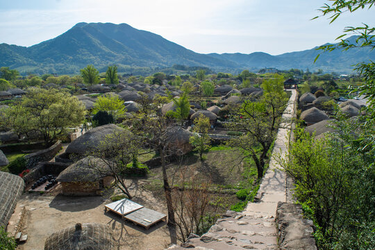 전남 순천 낙안읍성 마을 풍경, Landscape of Naganeupseong Village in Suncheon, Jeollanam-do