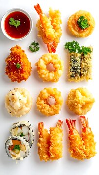 Assortment of colorful stuffed bell peppers on white plate.