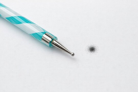 A pen with a hole in its center