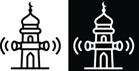Obraz premium call Two-tone version in black and white background