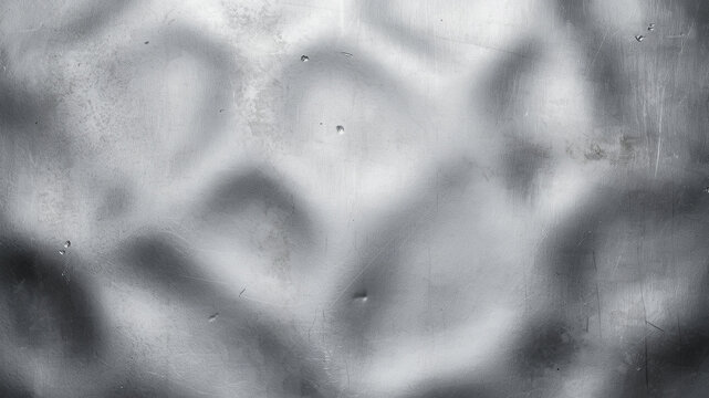 Industrial hammered metal texture, silver dented steel surface with organic dimples, abstract metallic background for modern design