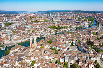 Fototapeta premium Zurich in summer