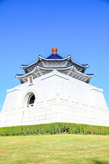 Obraz premium 台北にある中正紀念堂のとても美しい風景A beautiful view of the Memorial Hall in Taipei