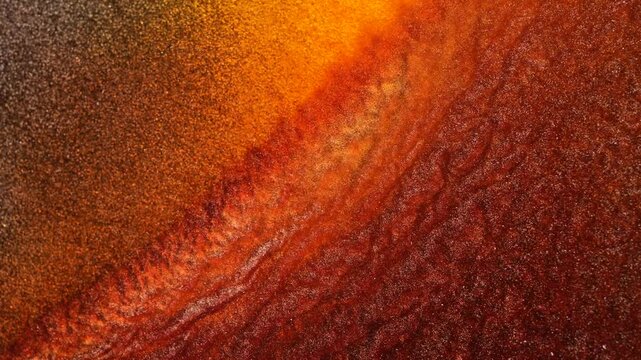 Exploring the interaction of colorful alcohol inks under a macro lens