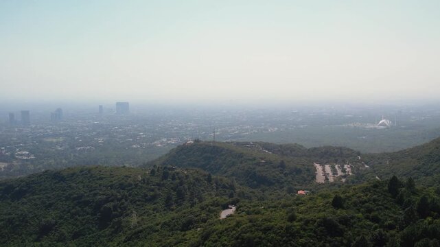 Beautiful Aerial Shot of Margalla Hills | Islamabad Scenic Mountains