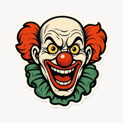 Obraz premium Vintage clown face illustration