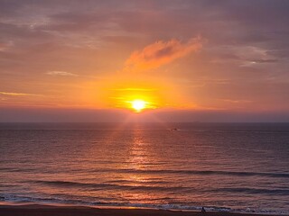 Fototapeta premium sunset over the sea