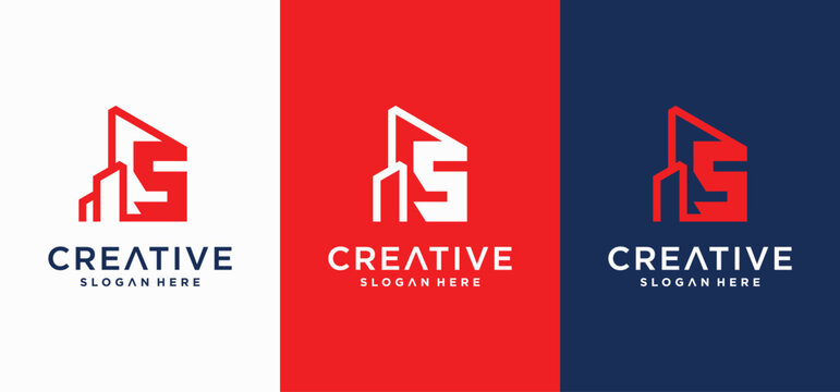 Number five Residential Logo Design for Real Estate and Housing