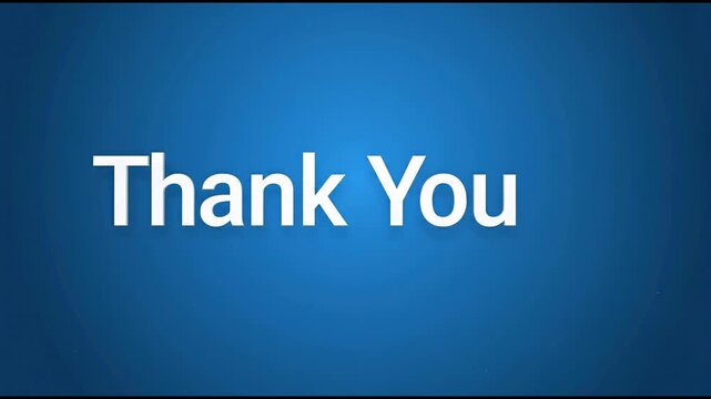 thank you video in blue