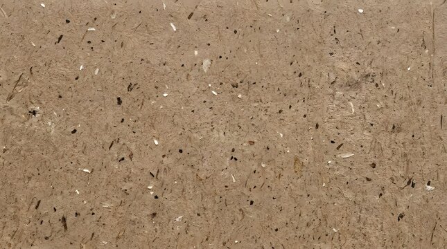 Close up recycled paper texture brown kraft cardboard fiber background