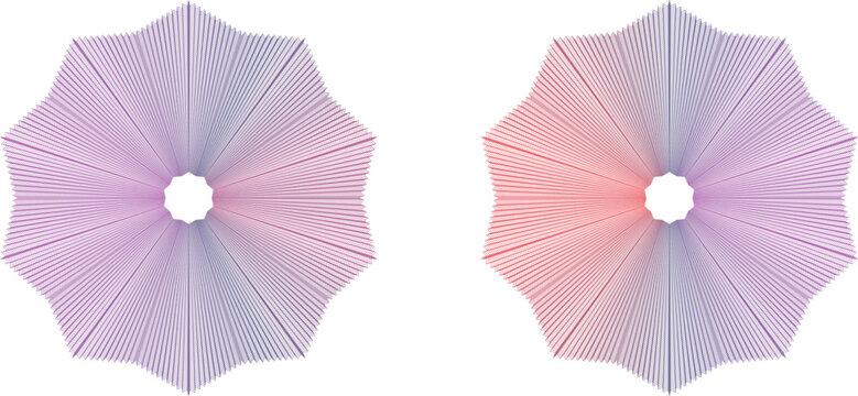 Abstract geometric guilloche vector rosette pattern for certificate and currency design.