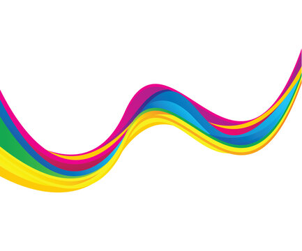artistic creative rainbow wave background.eps