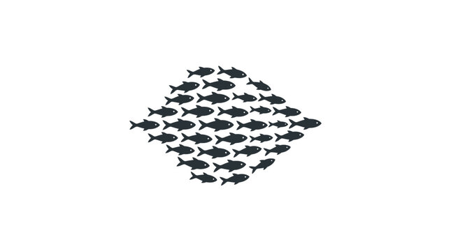School of Small Fish Swimming Together.