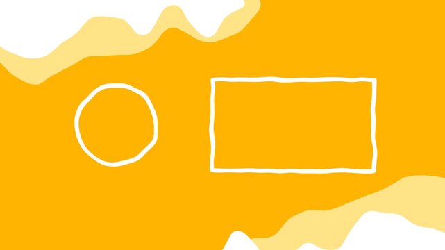 Animated End Screen Outro &ndash; Mustard Yellow Liquid Motion for Social Media &ndash; Transparent Alpha 4K