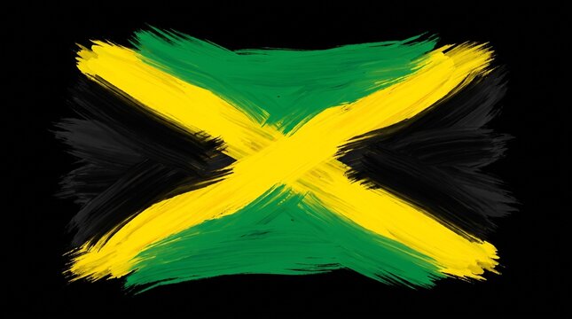 Clip art of Jamaica flag