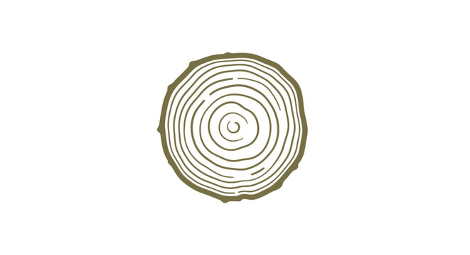 Tree Stump Cross Section Rings Pattern.