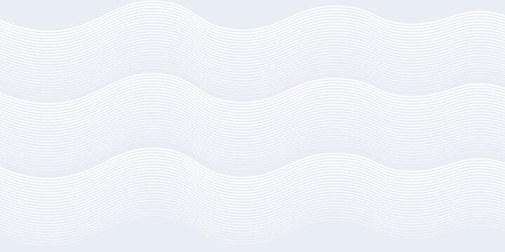Abstract background with white and gray colors. The background features smooth, flowing lines creating a soft, modern texture. Gradient wave background vector. Silver background.