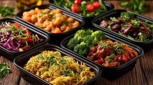 Convenient boxed food with microwave-ready healthy meals, [Boxed Food, Microwave Meals], [Quick Nutrition] 