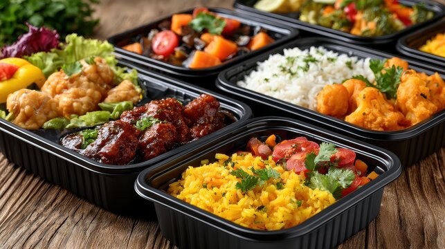 Convenient boxed food with microwave-ready healthy meals, [Boxed Food, Microwave Meals], [Quick Nutrition] 