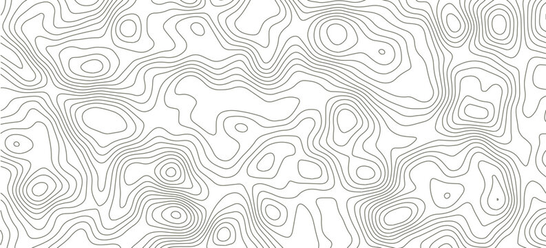Abstract background with waves Geographic mountain relief. Abstract lines background. Contour maps. Topo contour map on white bac