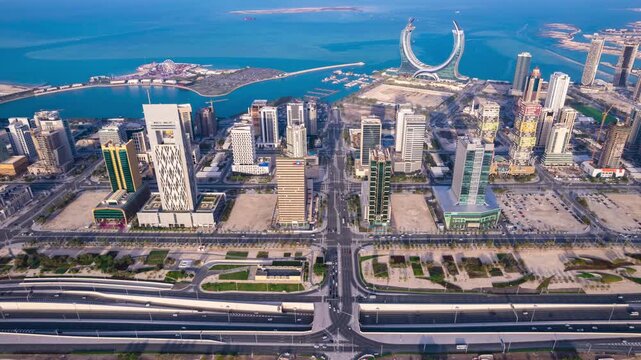 Qatar Lusail Marina Aerial View