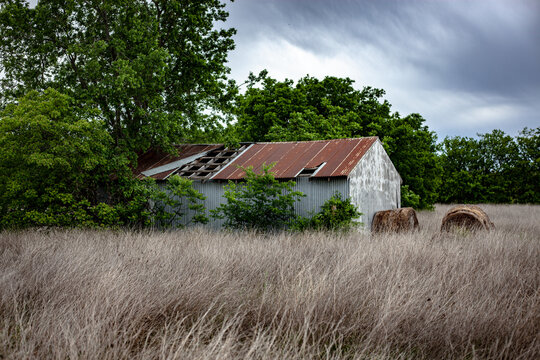 Sheet Metal Horse Barn (c. 1945), Frisco TX