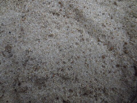 Top view texture of natural fine sand grains. Neutral abstract background for construction industry concepts, summer beach travel, wellness spa cosmetics and design prints.