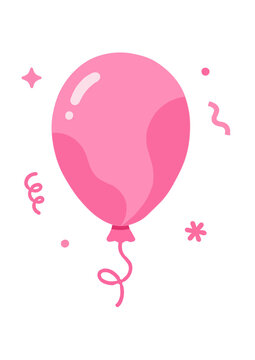 pink balloon with balloons