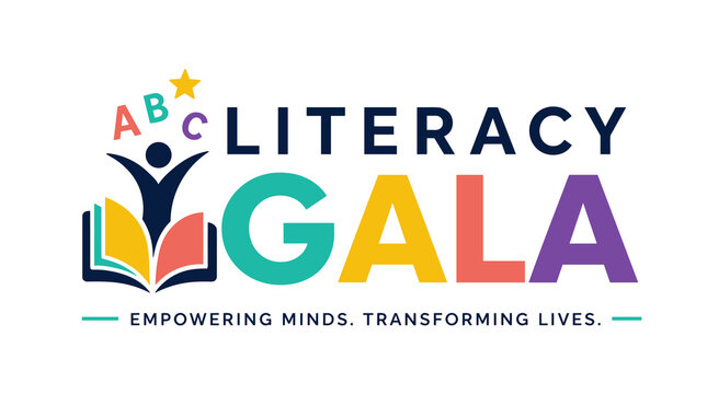Literacy Gala Logo Emphasizing Education and Empowerment.