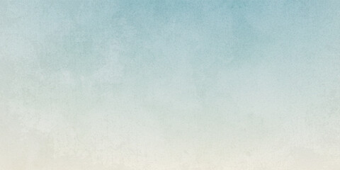 Soft light blue and beige gradient watercolor background. Pastel grunge texture wall backdrop for elegant wedding invitation, vintage greeting card, or rustic design template. © alfan