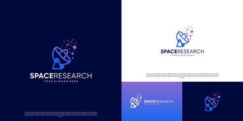 smart observation logo, constellation, space object, graphic illustration design. © dhulpikir