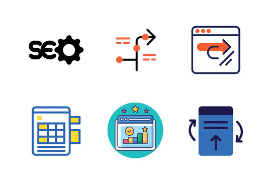 Website Redirection Symbol Vector Illustration