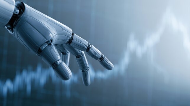 AI-enabled trading system with robotic interaction and predictive market analysis dashboards