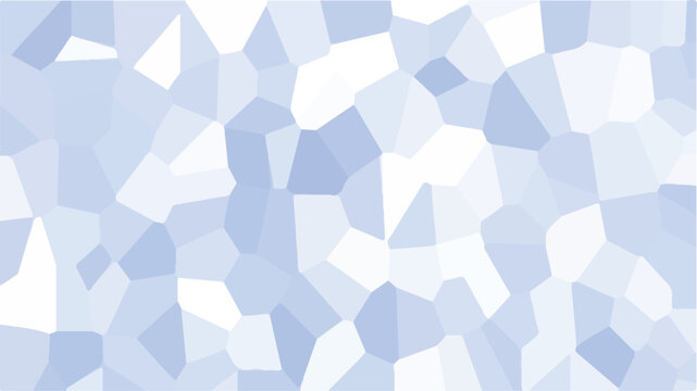 Abstract Blue Mosaic Polygon Background with White Accents..