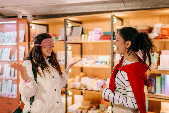 Two women in a store