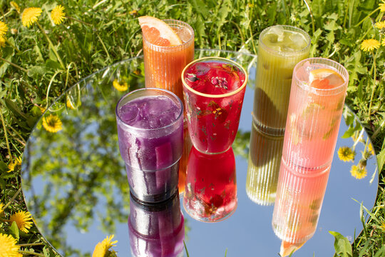 Summer cocktails set