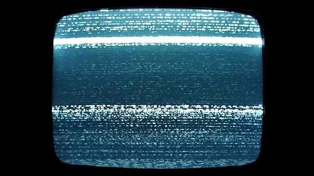 real detuned analog tv static noise glitch