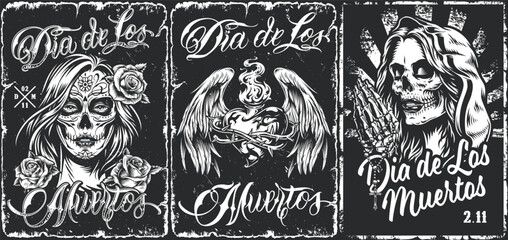 Fototapeta premium Dia de Los Muertos Art