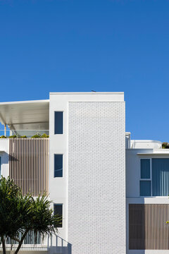 Gold Coast modern townhouses with blue sky