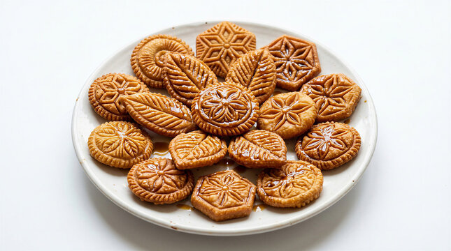 Assorted cookies on a plate, sweet treats
