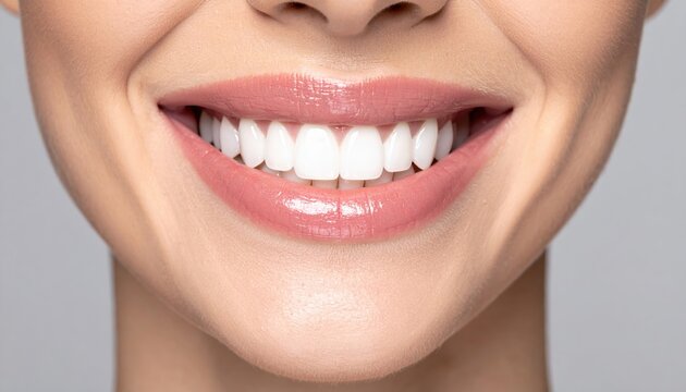 perfect smile concept with white healthy teeth, beauty and oral healthcare advertising image
