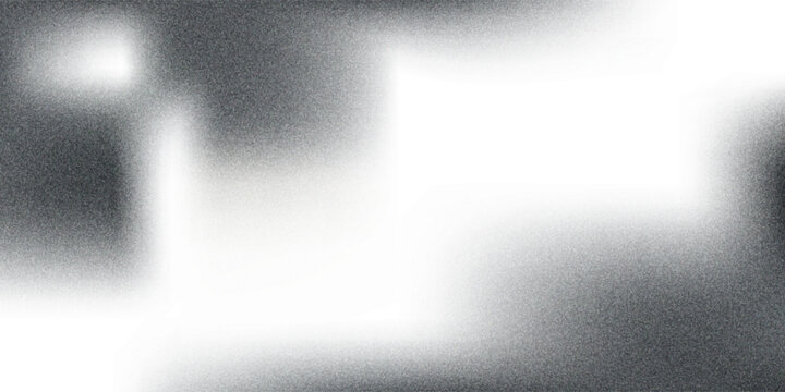 Abstract Grainy Black and White Light Leak Background With Blurred Rectangular Shapes and Vintage Texture