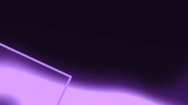 Glowing purple rectangle on abstract purple background