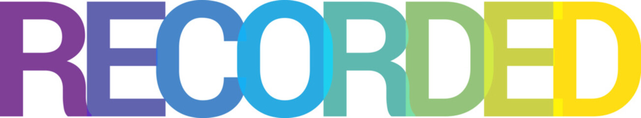 Colorful recorded typography design ©  Design_ mn