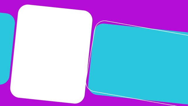 Abstract digital presentation slideshow displaying multiple dynamic visual media frames