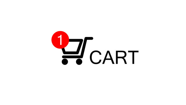 Digital display screen close up e-commerce add to cart Buy Product on On-line Store retail