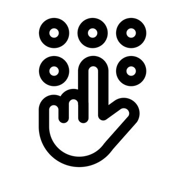 Keypad icon. Editable line icon. Professional and modern outline icon vector illustration featuring numeric keypad in a clean design.