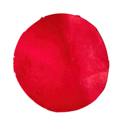 Red circle shape with texture © zannatul
