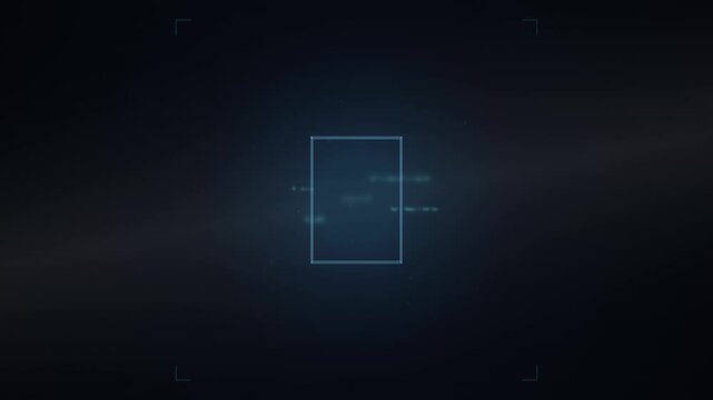 Floating glowing wireframe book icon with digital data particles