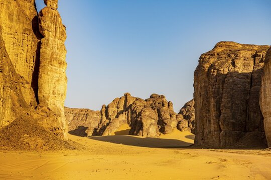 Beautiful sandstone scenery, Al Ula, Kingdom of Saudi Arabia